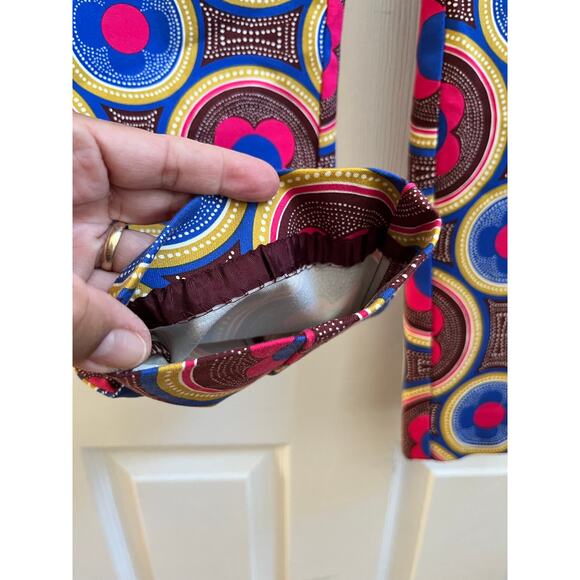 Essentials Anthropologie Multicolored Geometric Print Slim Trouser Pant Size 2 - Picture 7 of 14